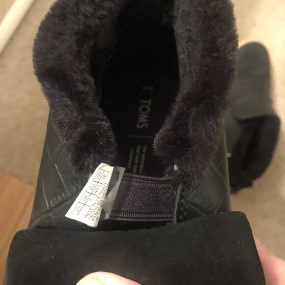 Toms Womens Paxton Black Ankle Boot Size 11 - Picture 15 of 15